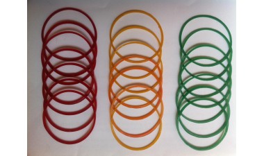Colored rubber band